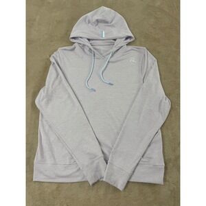 Rhoback Hesi Performance Hoodie Men Size Large Light Purple Hooded Golf EUC